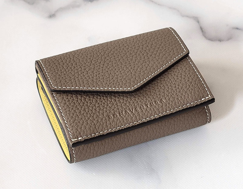 ボナベンチュラ スモール ウォレット シュリンクレザー レビュー 全体イメージ