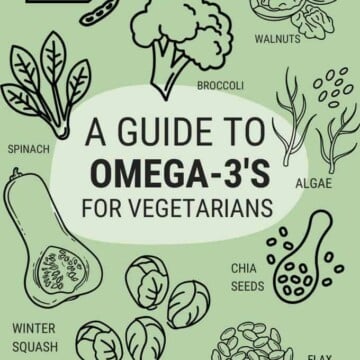 graphic with vegetarian omega-3 foods