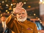 Prime Minister Narendra Modi arrives at BJP Headquarters after BJP wins the Delhi Assembly Elections in New Delhi, India, on Saturday, February 8, 2025. Prime Minister Narendra Modi arrives at BJP Headquarters after BJP wins the Delhi Assembly Elections in New Delhi, India, on Saturday, February 8, 2025.