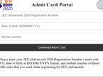 JEE Advanced Admit Card 2026 released at jeeadv.ac.in, direct link to download here