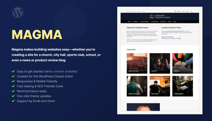 Magma WordPress Theme Cover