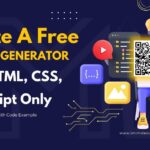 how to create qr code generator using html css javascript only