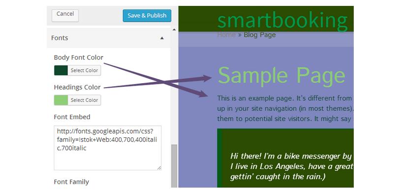 SmartBooking WordPress Theme Documentation