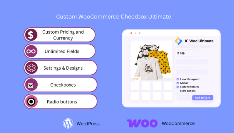 Custom WooCommerce Checkbox Radio Ultimate