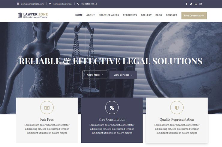 lawyer zone - IsItWP - Free WordPress Theme Detector lawyer zone