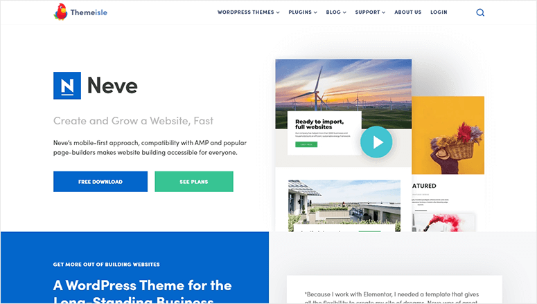 Neve - IsItWP - Free WordPress Theme Detector neve
