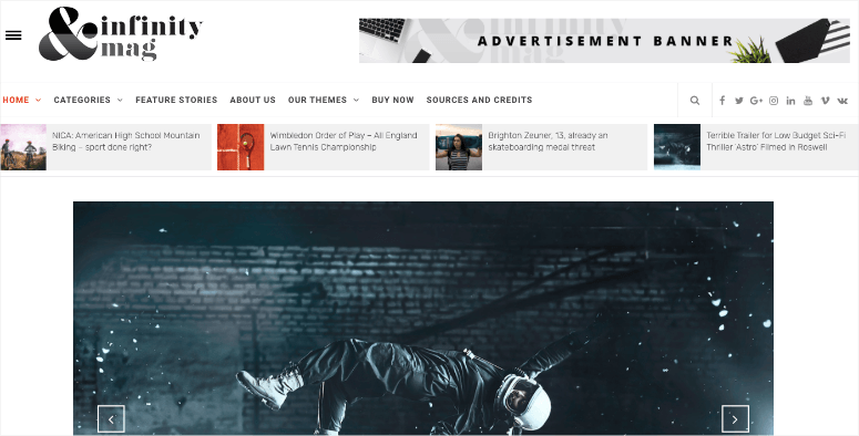 infinity mag theme - IsItWP - Free WordPress Theme Detector infinity mag theme