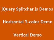 Style Half of A Character Using jQuery and CSS - Splitchar.js