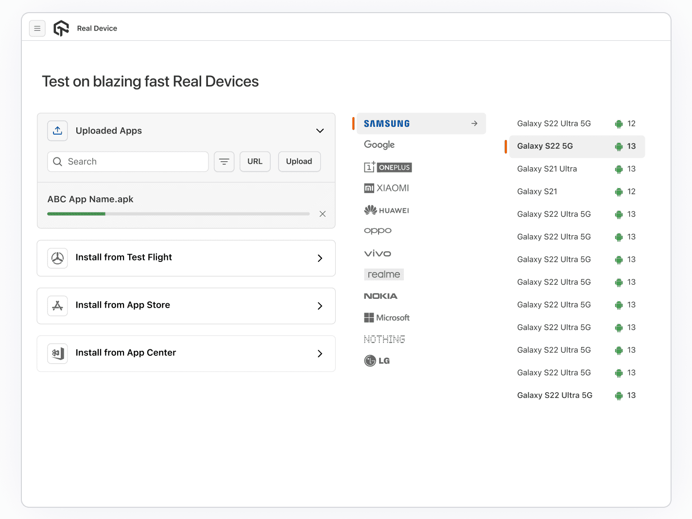 Quick & Easy App Upload and Testing Quick & Easy App Upload and Testing