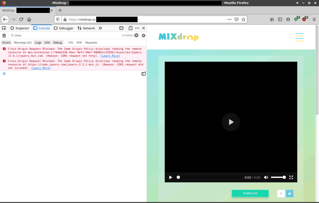 Tutorial - SOP/CORS problem