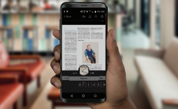 Magazines at Libby image of magazine on an iphone