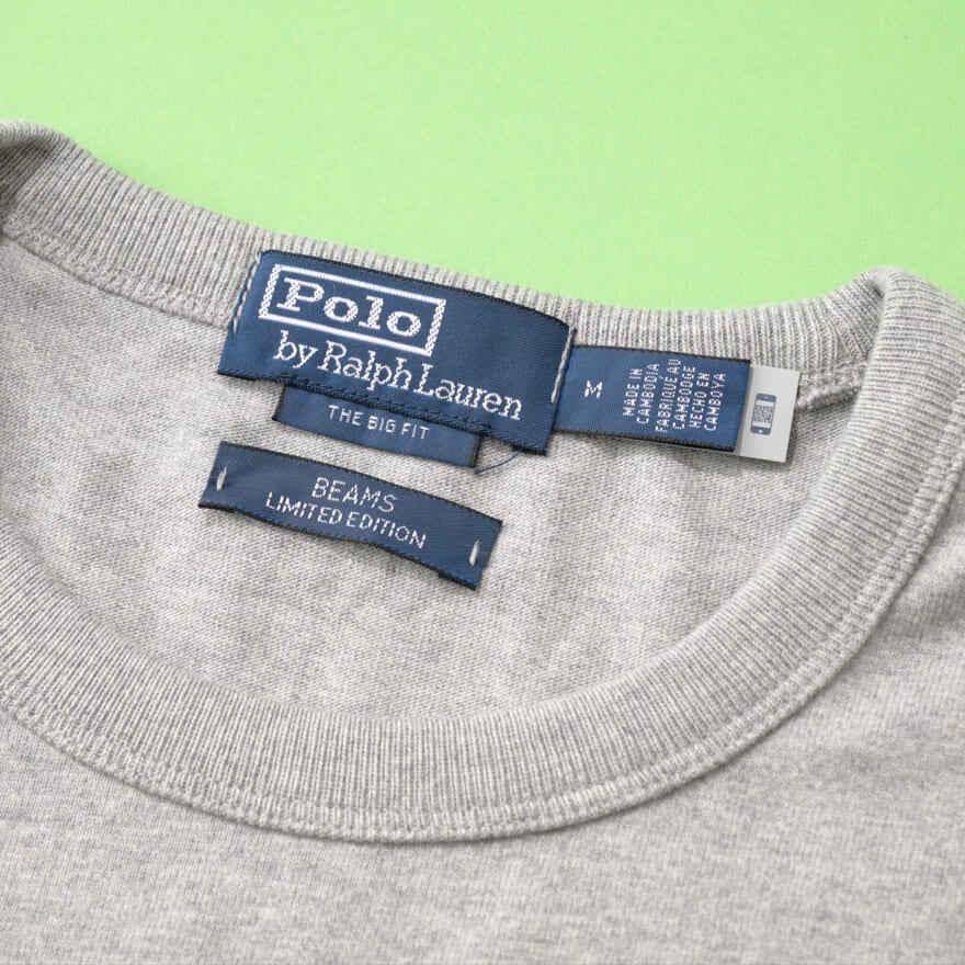 ポロ ラルフ ローレンの「ポロベア」のTシャツ タグ