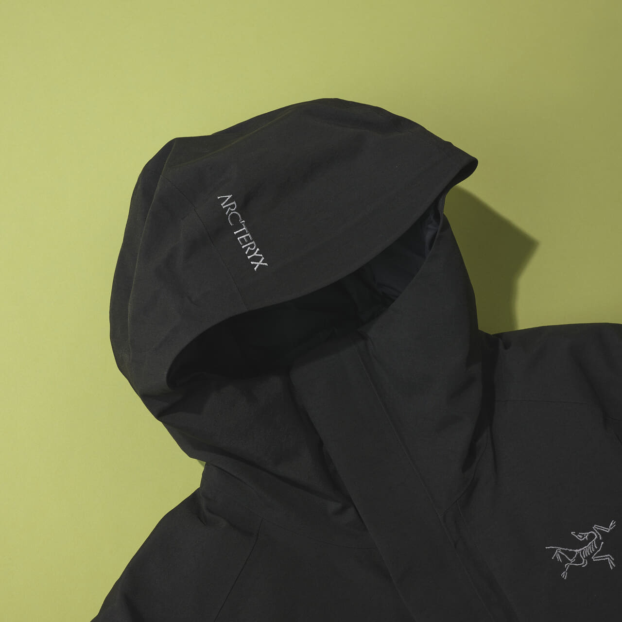 アークテリクスのサーミー ダウン ジャケットのフード