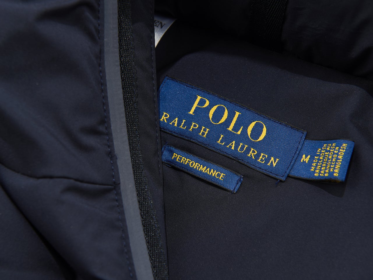 「ポロ ラルフ ローレン」で買うべき最強ダウン/マット キルテッド ダウン コートのタグ