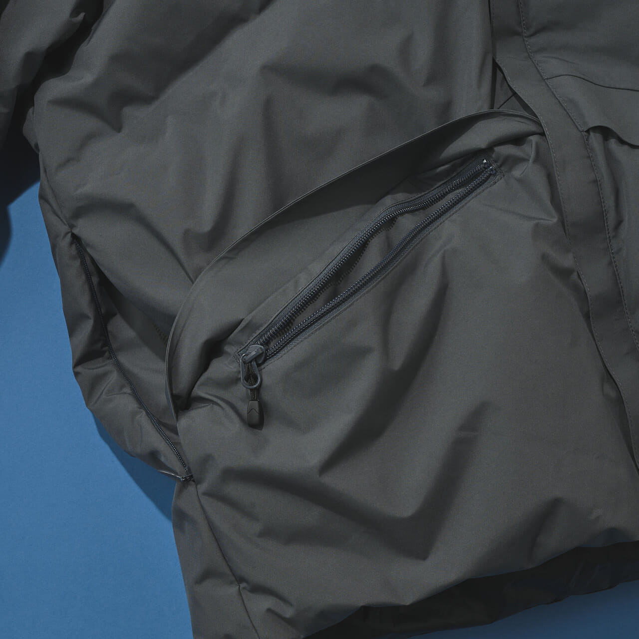 黒じゃないゴアテックスダウン 別注 GORE-TEX WINDSTOPPER DOWN JACKET ポケット