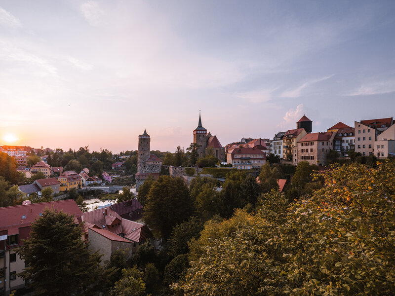 Bautzen Wasserkunst und Michaeliskirche Abbildung Bautzen Wasserkunst und Michaeliskirche