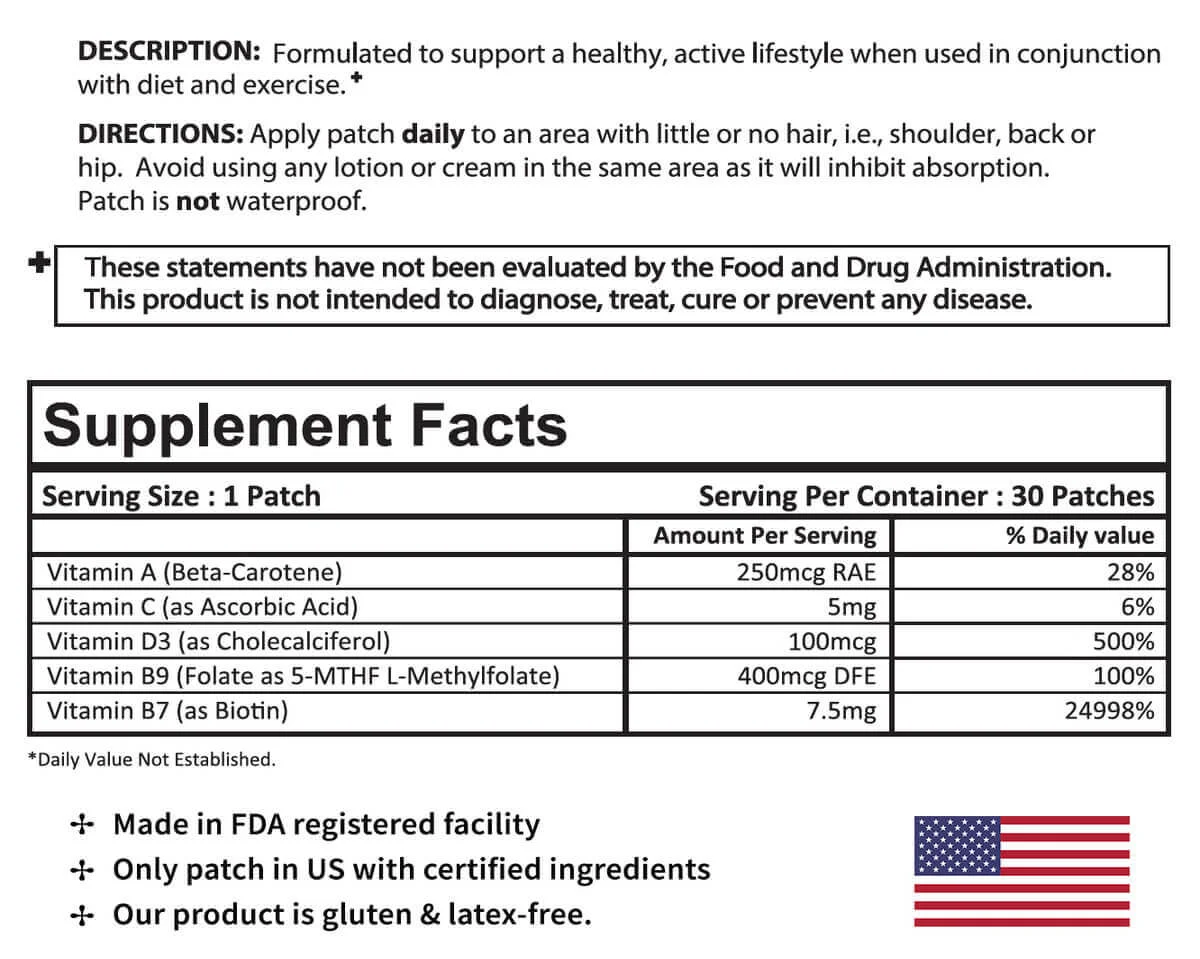 Biotin Plus Topical Patch 2 Pack - Image 5