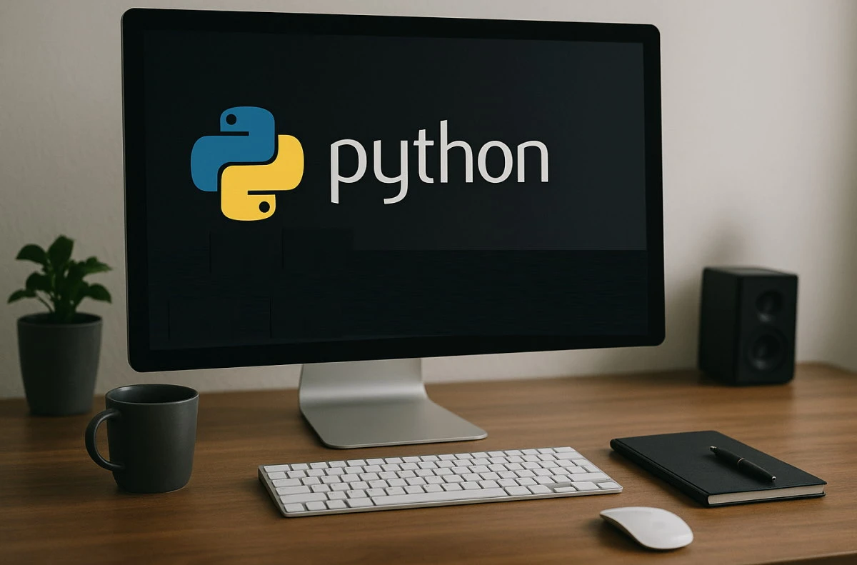 python logo on desktop