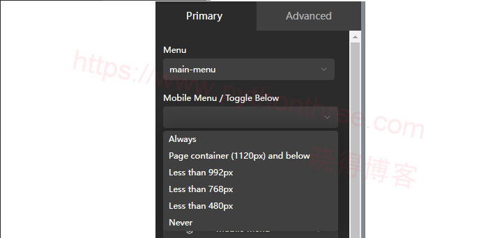 Oxygen Builder页面构建器Pro Menu菜单 3 专业菜单样式选项