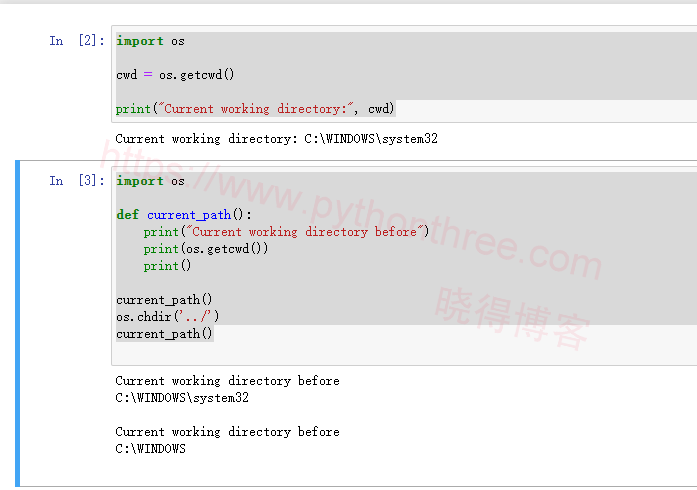 Python OS函数模块 2 python处理当前工作目录