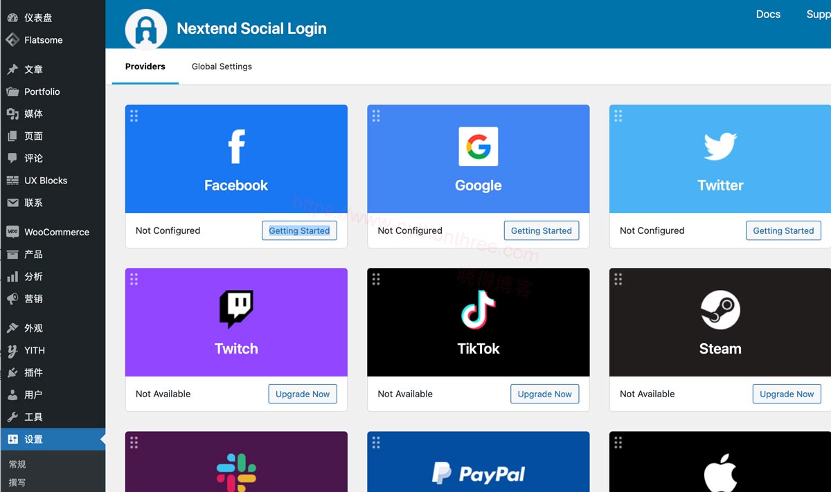 如何在Flatsome主题中启用Facebook登录 5 设置Nextend Social Login and Register插件