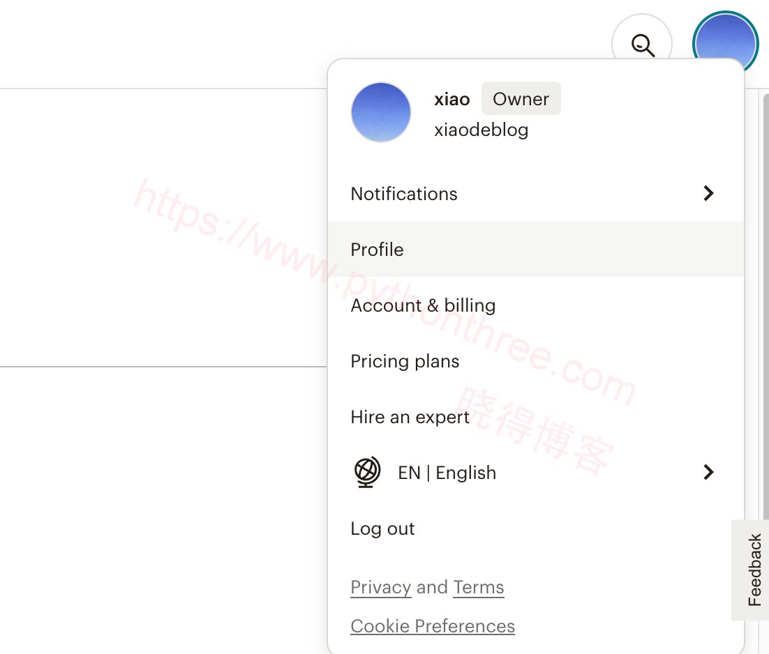 如何将Elementor Form连接到Mailchimp 4 获取MailChimp-API密钥
