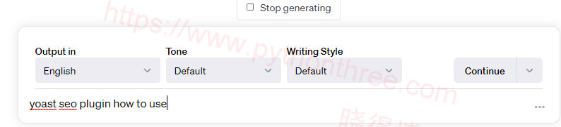如何将AIPRM添加到ChatGPT 8 选择模板并提供关键字