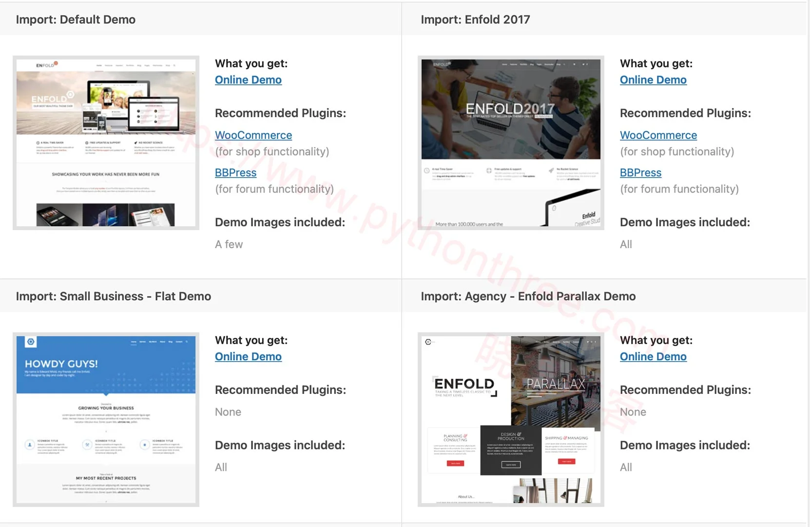 Enfold响应式多功能主题功能特色 6 Enfold主题演示布局