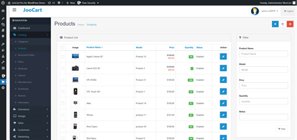 JooCart for WordPress preview