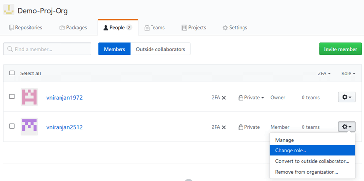 Invite someone to Add members