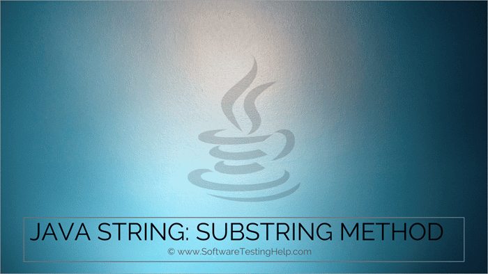 Java String - substring method