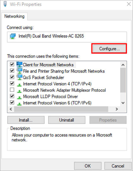 configure - WiFi Keeps Disconnecting