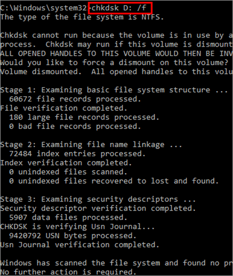 chkdsk
