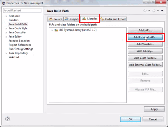 Install Selenium WebDriver - Add External Jars Install Selenium WebDriver - Add External Jars