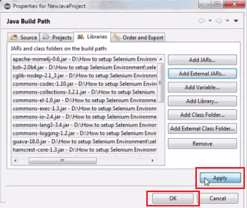 Install Selenium WebDriver - Add External Jars Install Selenium WebDriver - Add External Jars