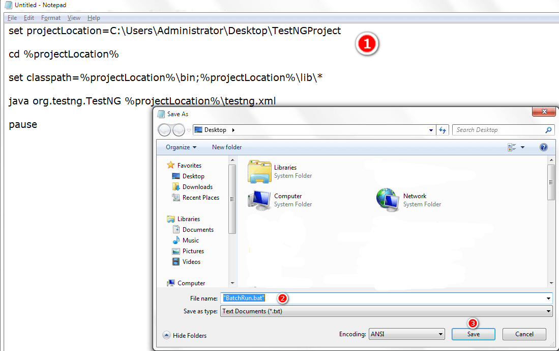 TestNG using command prompt TestNG using command prompt