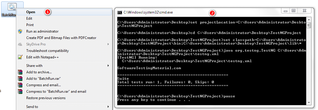 TestNG using command prompt TestNG using command prompt