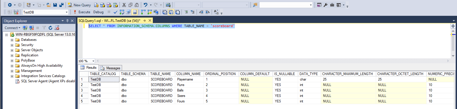 SQL Information Schema SQL Information Schema