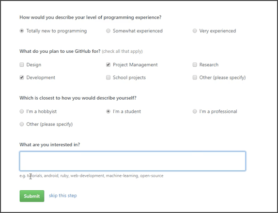 Information Related To Programming Experience