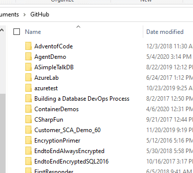 folder of repos