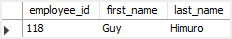 SQL comparison operators - Equal Operator example SQL comparison operators - Equal Operator example