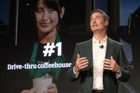 Starbucks_Strategy_13966 Starbucks Chairman and CEO Brian Niccol speaks during the Starbucks Investor Day event, in New York, Thursday, Jan. 29, 2026. (AP Photo/Richard Drew)