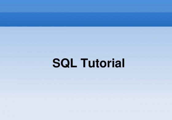 SQL-Tutorials