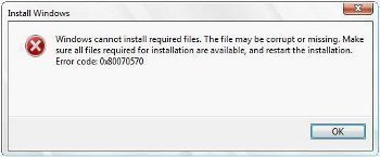 How to Fix Error 0x80070570