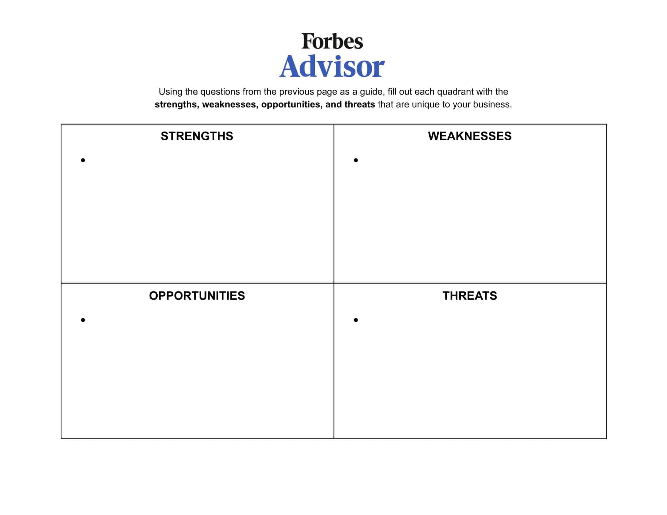 free swot analysis templates free swot analysis templates