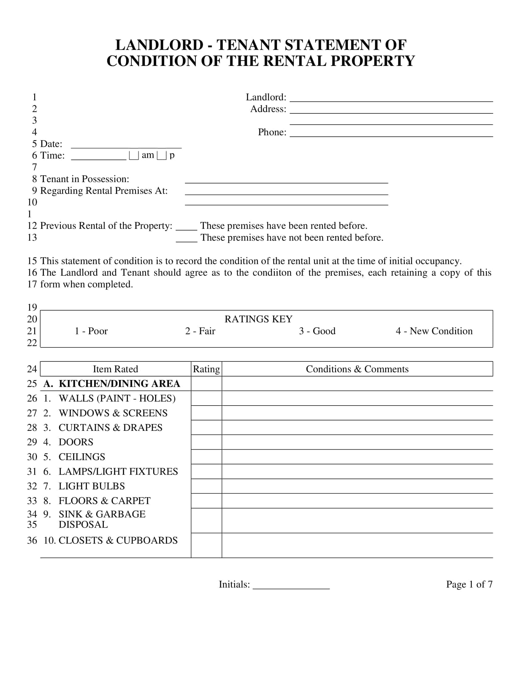 Landlord Statement PDF Landlord Statement PDF