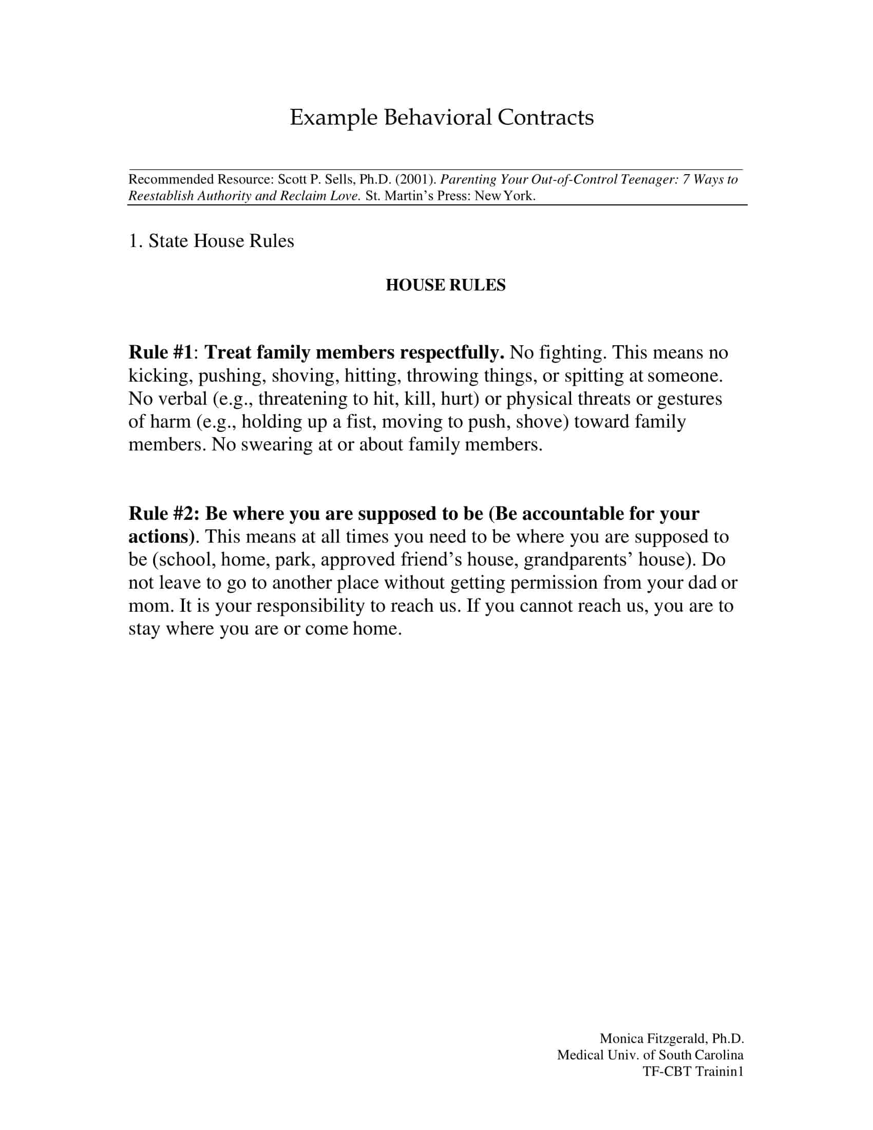 aba behavior contract aba behavior contract