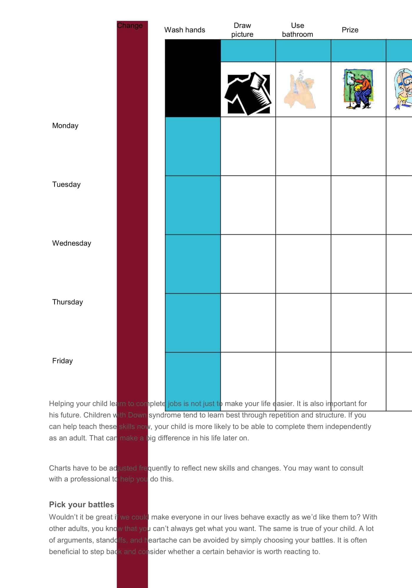 behavior chart ideas behavior chart ideas