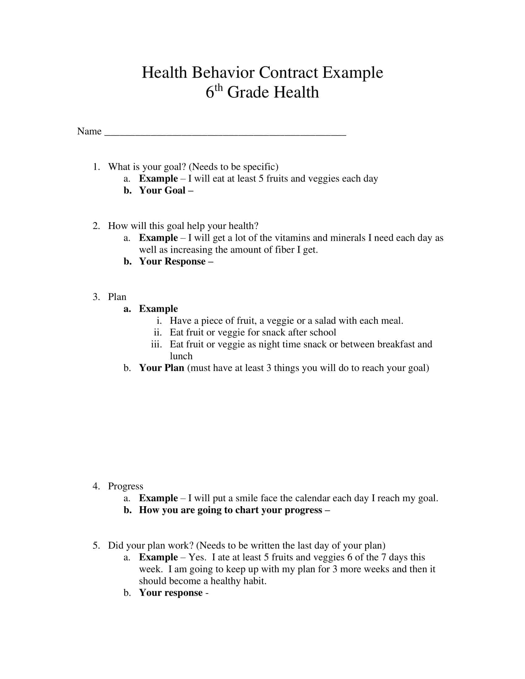 behavior contract template pdf behavior contract template pdf