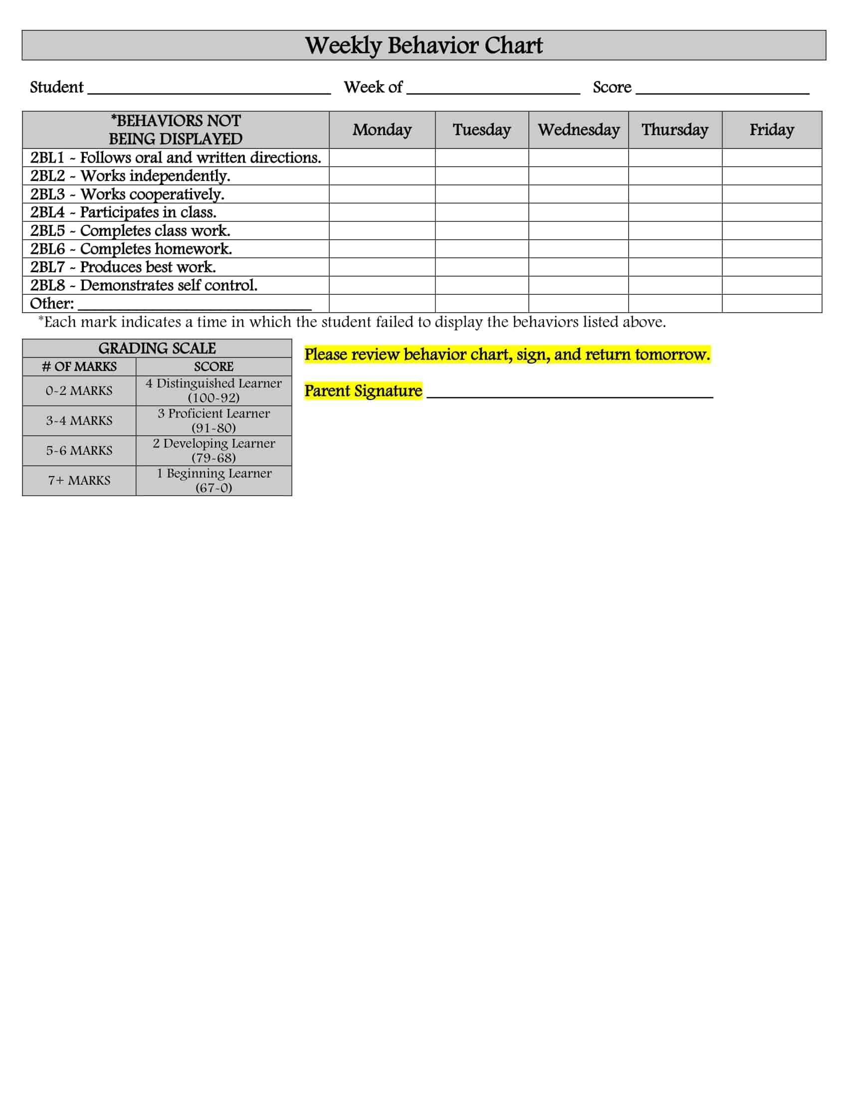 free printable behavior charts free printable behavior charts